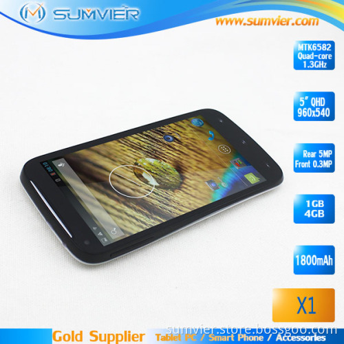 5.0 " GSM/WCDMA 3G Dual SIM Cards Dual Standby Latest Cellphone (X1)